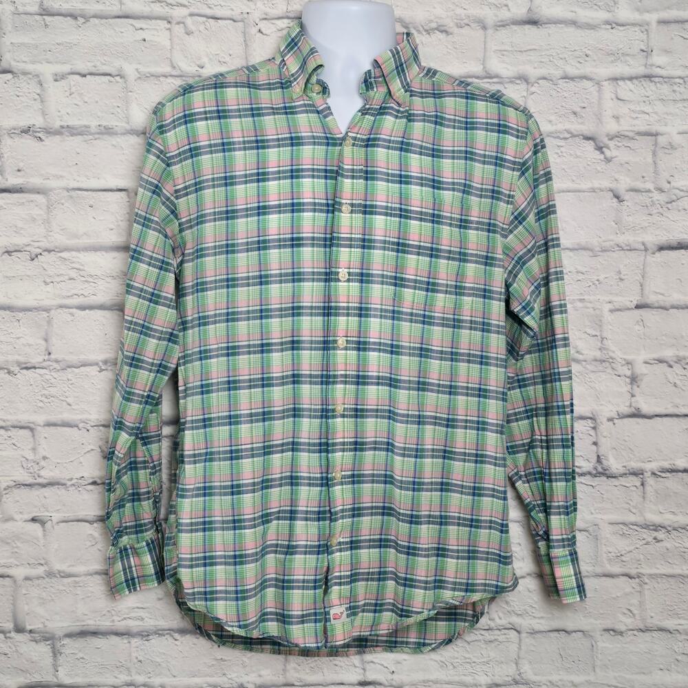 Vineyard Vines Shirt Mens Size Small Murray Long Sleeve Button Down Plaid